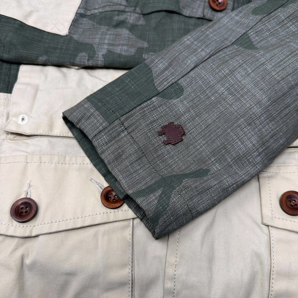 Marshall Artist‎ Waxed Cotton Hooded Jacket Simms Sigal Camo Lined Medium - Picture 8 of 16